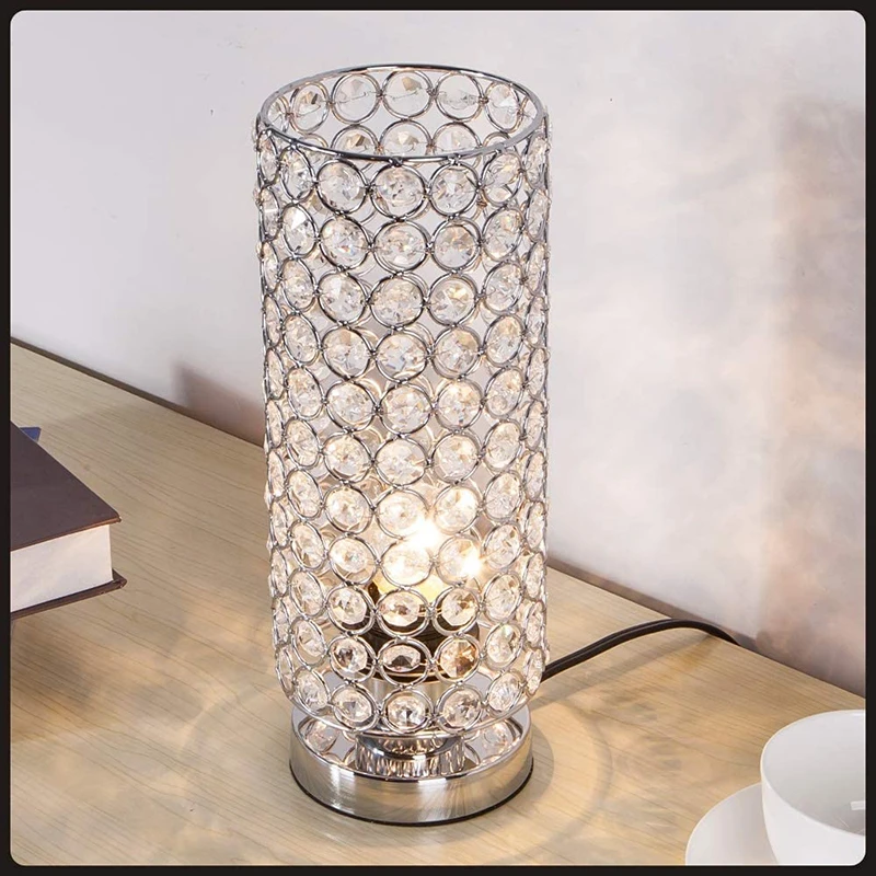 

Crystal Table Lamp, Decorative Nightstand Room Lamps, Bedside Night Light Lamp, Fashionable Small Table Lamp