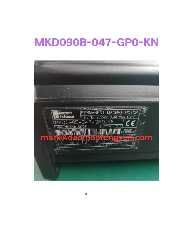 

Серводвигатель MKD090B-047-GP0-KN б/у, проверен, в хорошем состоянии.