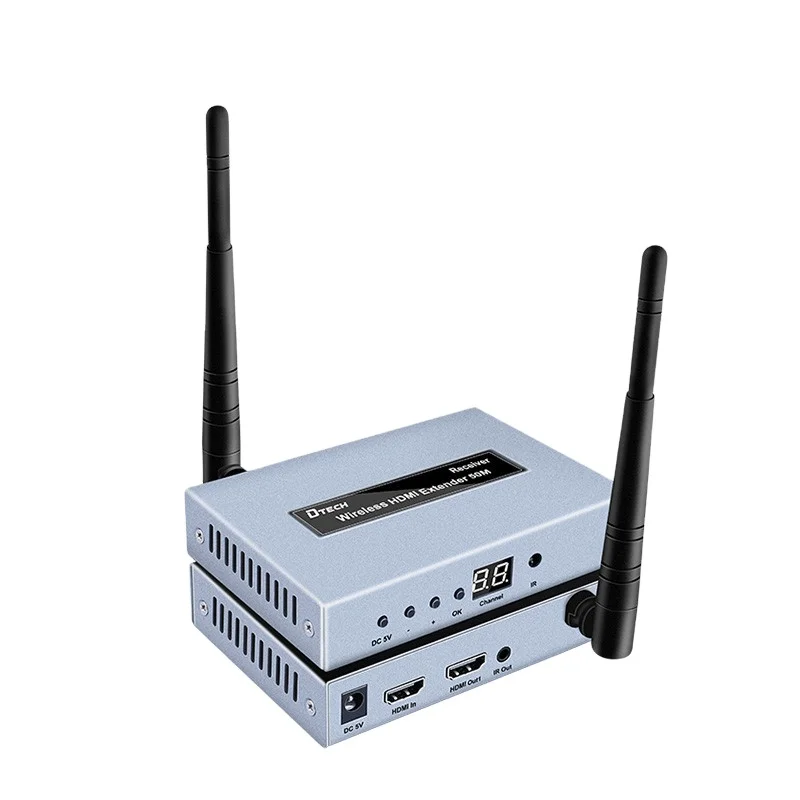Wireless HDMI Extender Adapter Transmitter Receiver 50M With Loop and IR