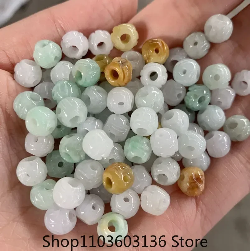 

10 шт., натуральный изумрудный нефрит, 10 мм, трехцветный браслет из денежных бусин, регулируемые украшения, модный женский амулет ручной работы своими руками