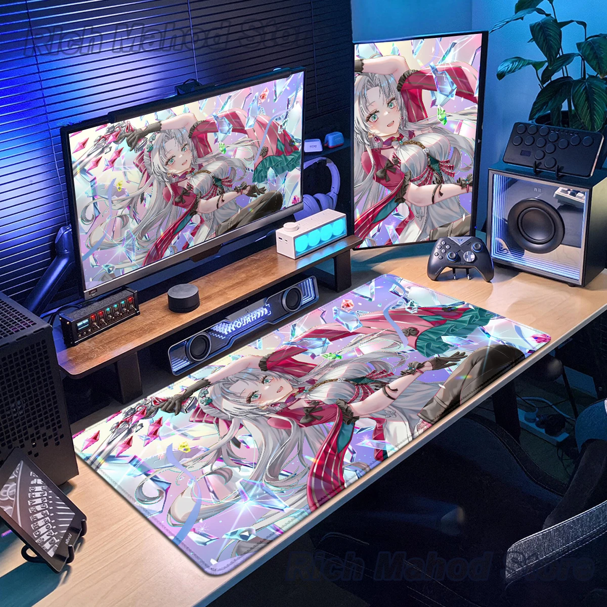 Carlotta Montelli DeskMat Wuthering Wave Mouse Pad Computer da ufficio Tavolo Tastiera Tablemat Gaming Laptop Accessori da scrivania Tappeto