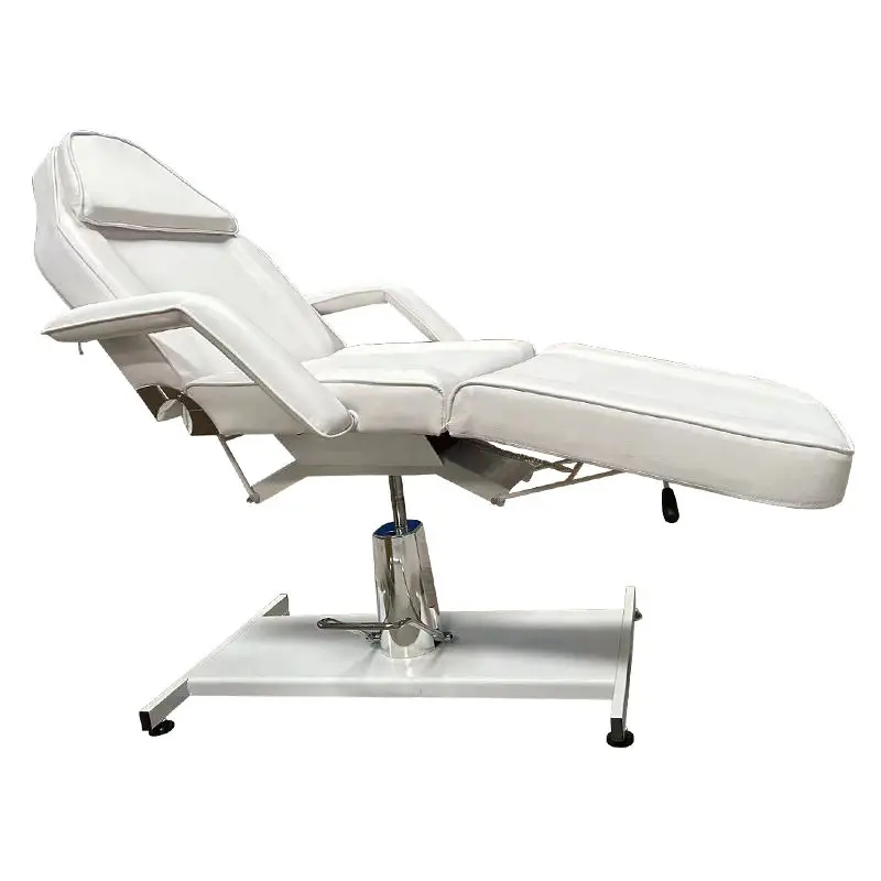 Adjustable Manual Tattoo Massage Bed With PU Leather Upholstery And Rotatable Design For Beauty Salons