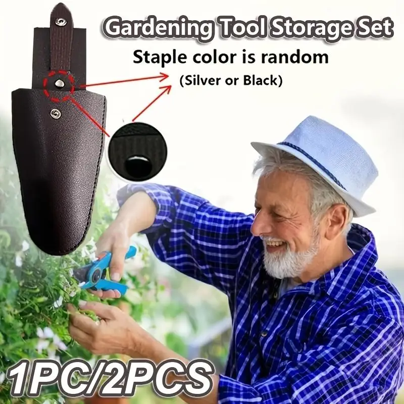 1PC Pruning Scissors Leather Tool Bag Electrician Waist Holder Pliers Storage Portable Buckle Pouch For Gardening Trimming Tools