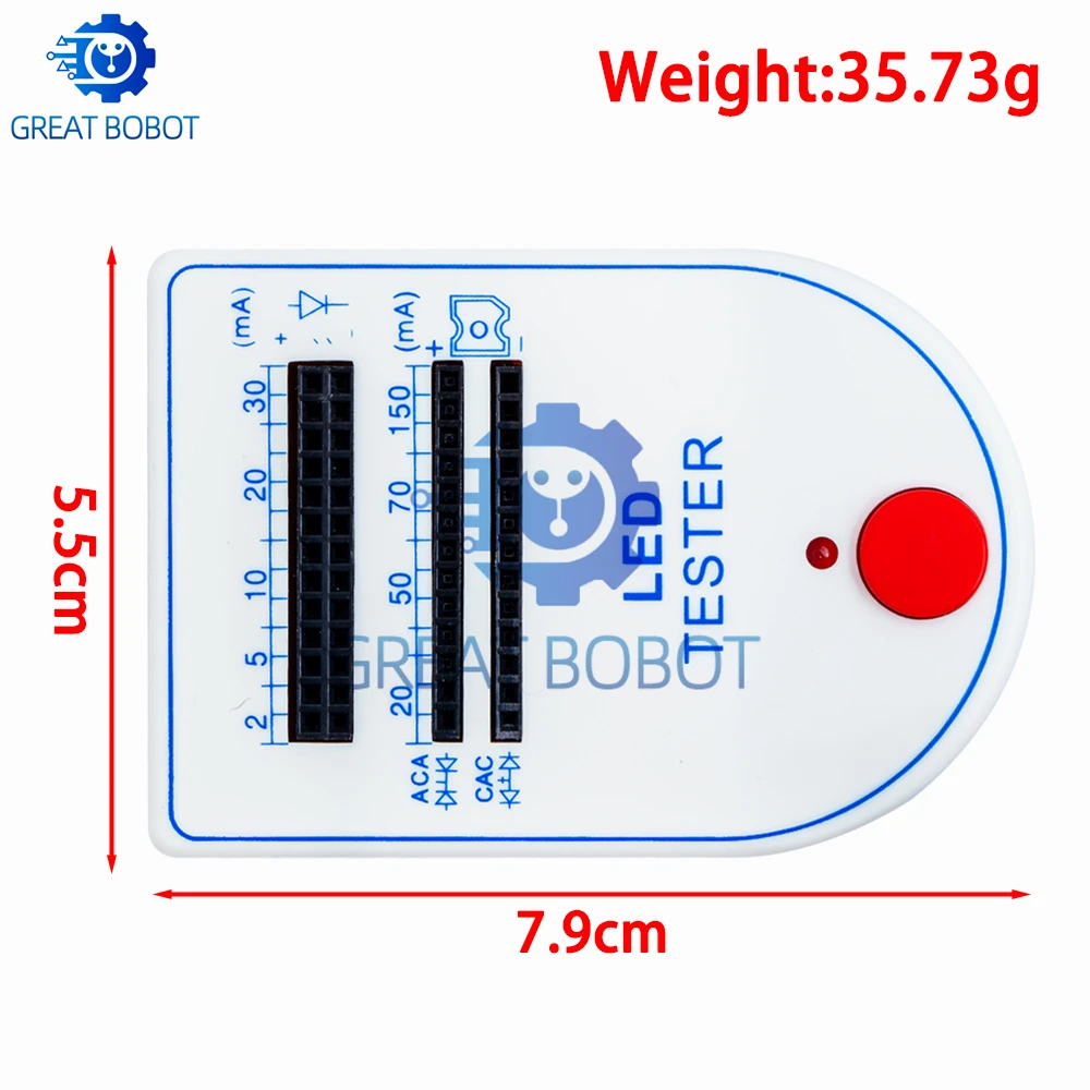 BS 2~150mA Mini Handy LED Test Box Tester For Light-emitting Diode Lamp Bulb Battery Tester Handy Device LED Tester