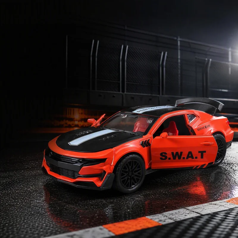 1/36 model toy car, opening and pulling back function, modified sports car model, suitable for gift