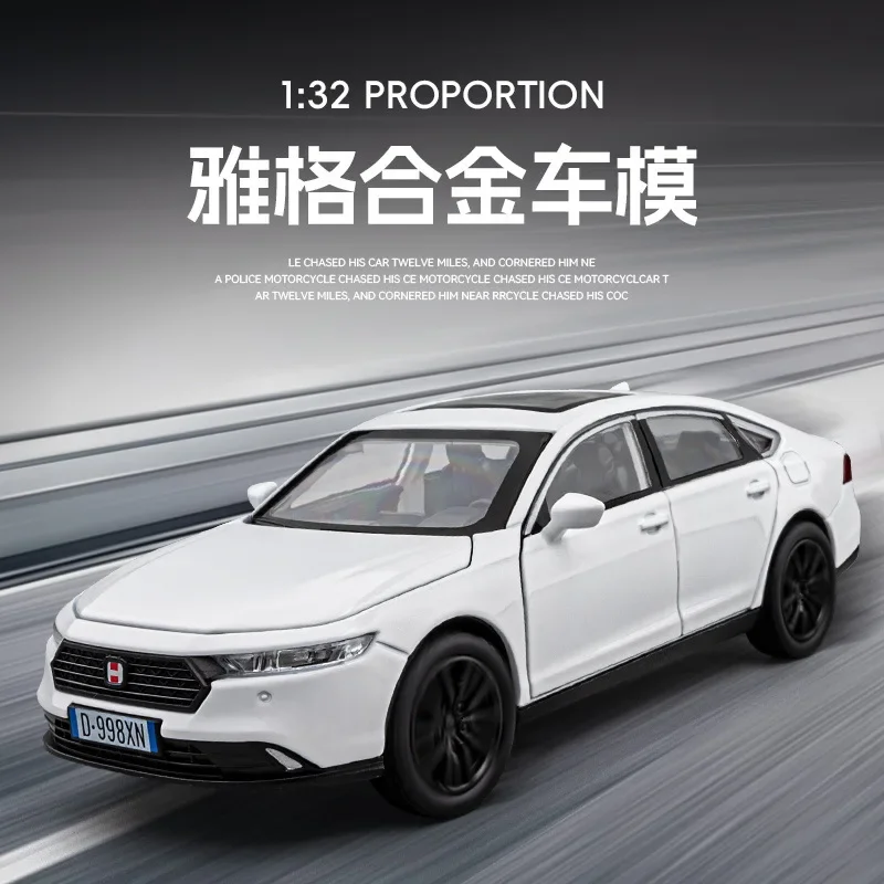 1: 32 Honda 11th generation Accord alloy car model, front wheel with box, 4S store car accessories, children's toy gifts