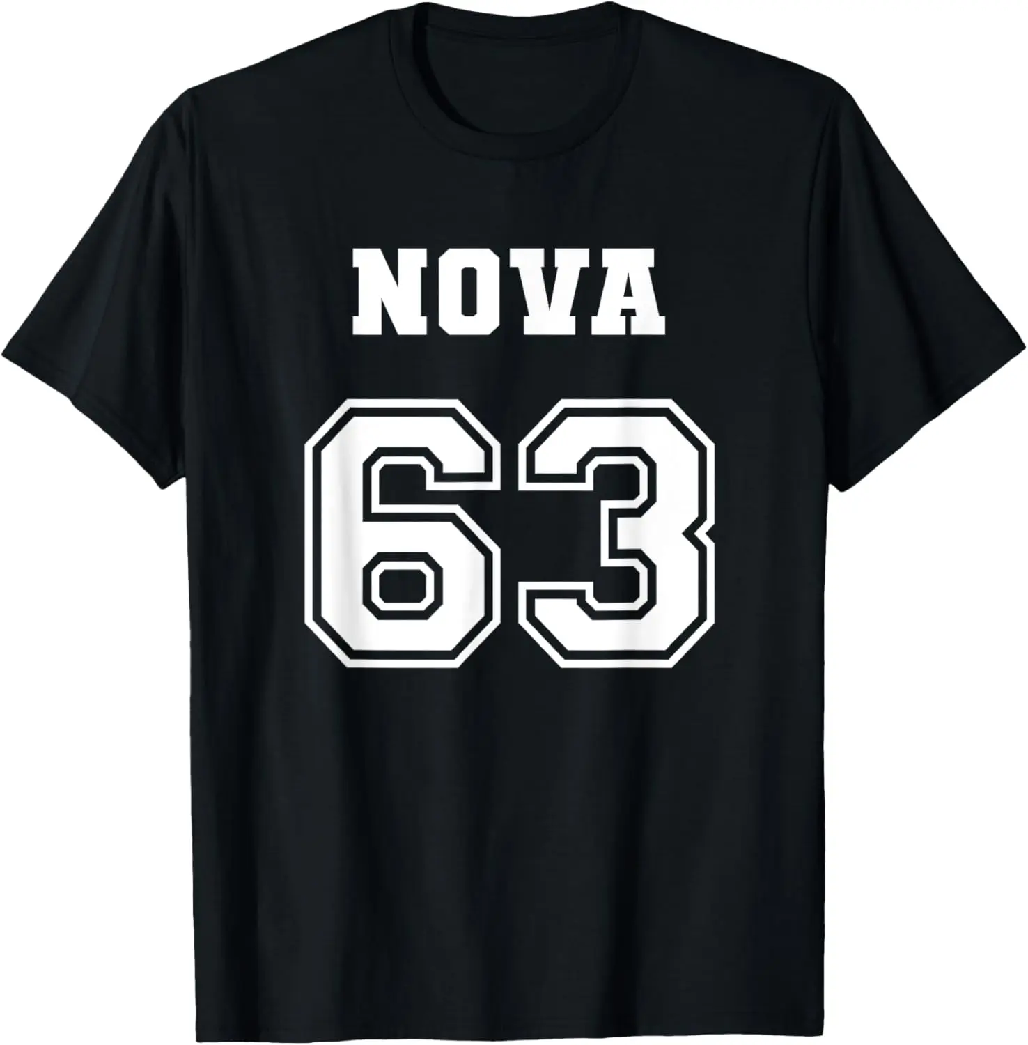 

Jersey Style Nova 63 1963 Classic Old School Muscle Car T-Shirt