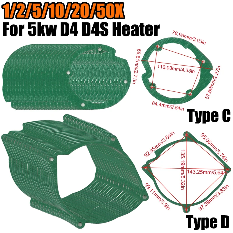 

1/2/5/10/20/50X Burner Gasket Air Diesel Parking Heater Burner Combustion Chamber Gasket For Eberspacher Airtronic 5KW D4 D4S
