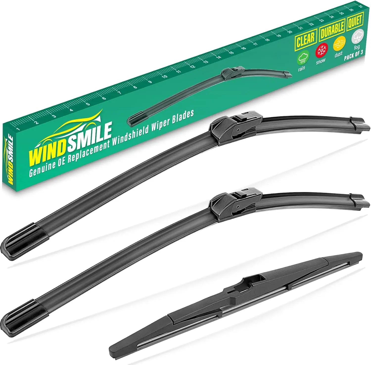 

26" 16" 11" All Weather Windshield Wiper Blades Set for Chevrolet Chevy Trax 2024-2025,Premium Front Rear Replacement