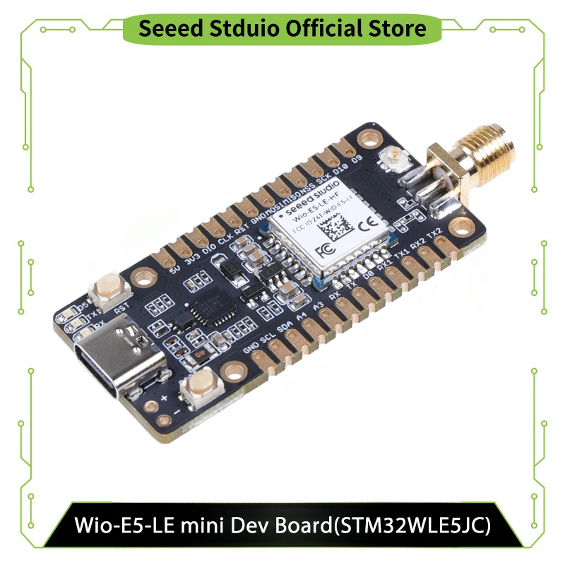 Wio-E5-LE mini Dev Board - STM32WLE5JC, ARM Cortex-M4 and SX126x embedded, supports LoRaWAN on EU868 & US915