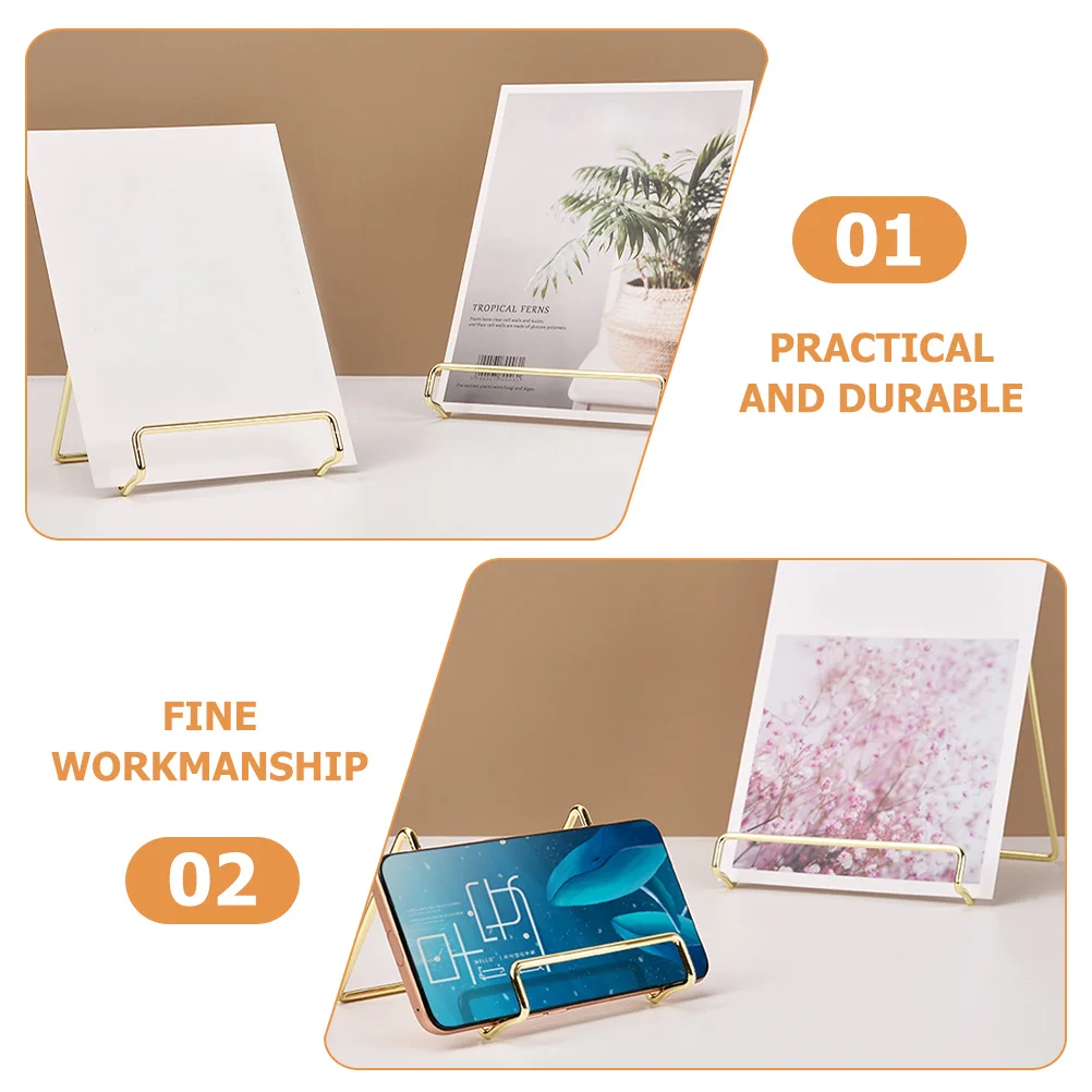 

2pcs Desktop Book Organizer Metal Storage Rack For Phone Tablet Magazine Document Holder Office Home Display Stand Desktop