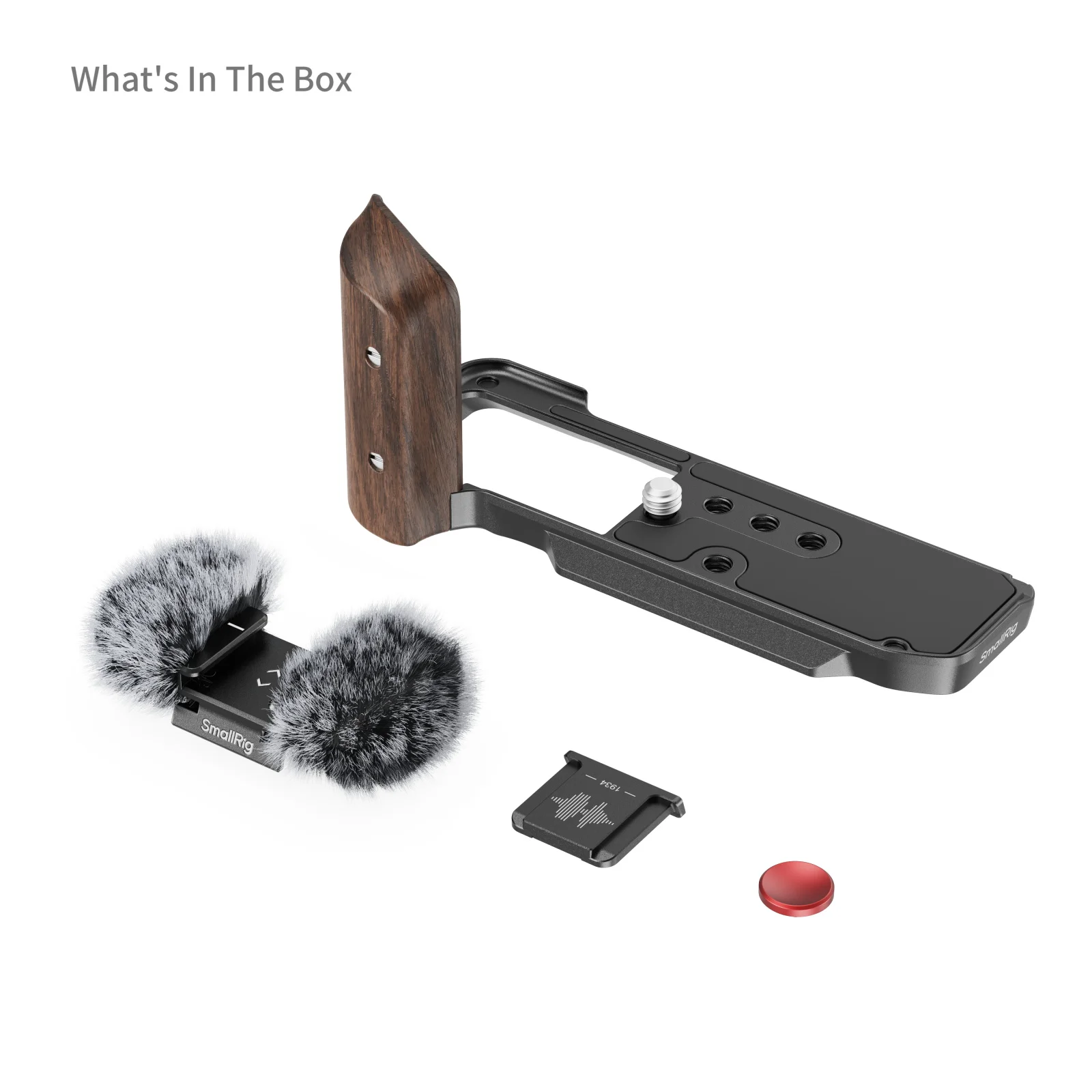SmallRig X-M5 Camera Cage L-vormige montageplaat met houten handvat voor FUJIFILM X-M5 Zwart en Zilver Kan kiezen uit 5260