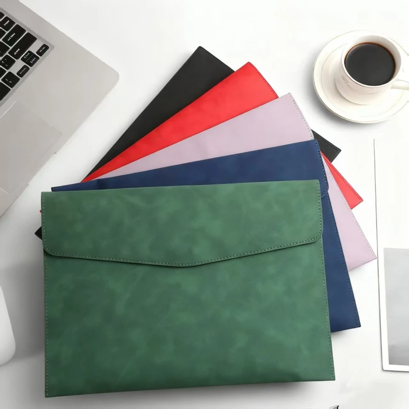 The Ultimate A4 Organizer: Premium Leather Document Carrier for Meetings, Travel & Everyday Use.