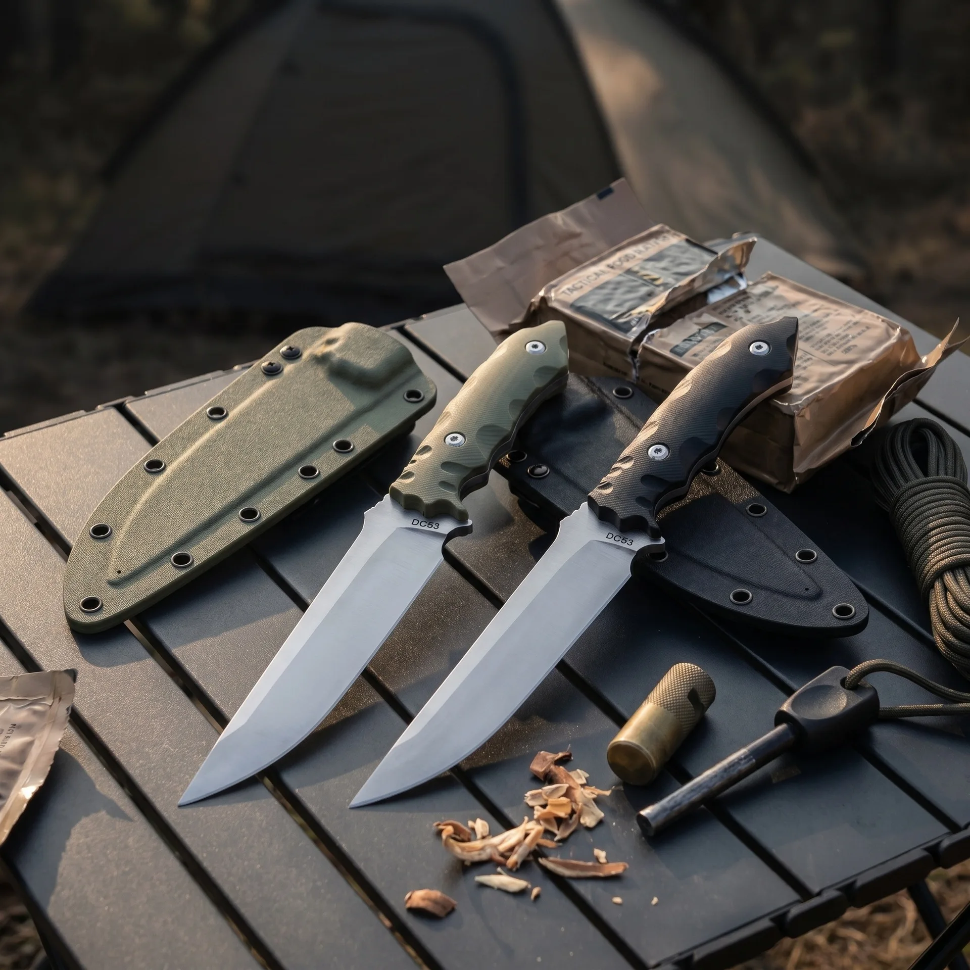 High Hardness Stainless Steel Multi Knife Camping Outdoor Straight Knife Jungle Camping Kitchen Fruit Knife ABS Handle Edc