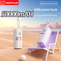 OnePlus 50000mAh Power Bank Super Fast Charging Battery 4 in 1 High Capacity Digital Display PowerBank For iPhone Samsung Huawei