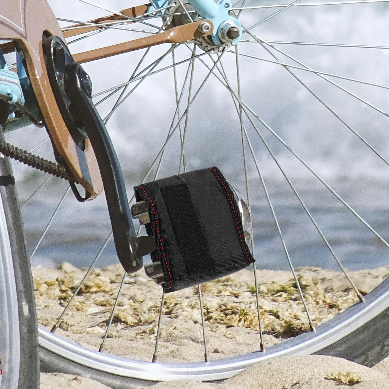 2Pcs Bicycle Pedal Covers Protective Cushion Install Nonslip Full Protection Outdoor Bicycle Pedal Accessories