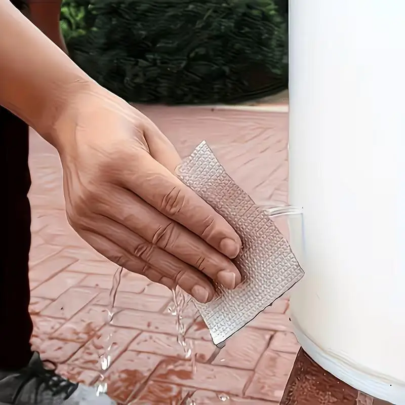 10m 1Roll Butyl Waterproof Tape Aluminum Foil Self-Adhesive High Viscosity Leak Repair Tape Roof Wall Window Pipe