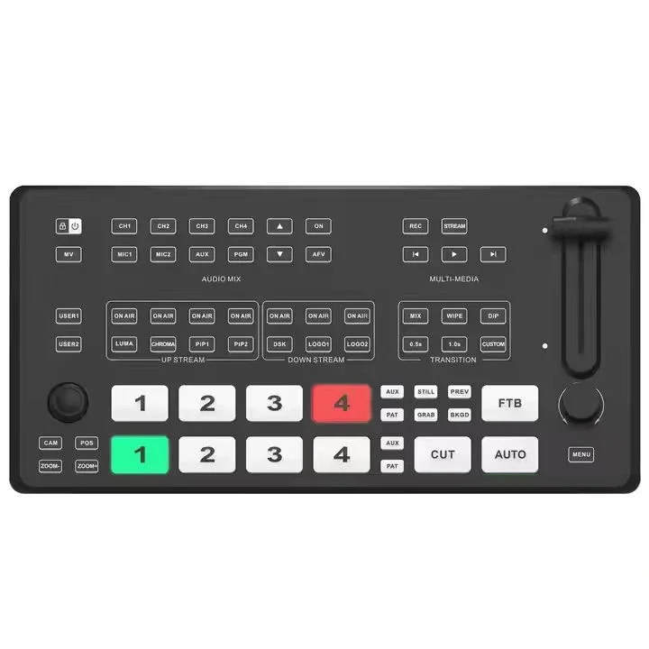 USD412 Free Ship M4E Hdmi 5 Channel Video Switcher Mixer Events Sports Live Streaming Broadcast