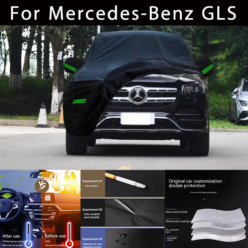 

For Mercedes-Benz GLS Outdoor Protection Full Car Covers Snow Cover Sunshade Waterproof Dustproof Exterior Car accessories