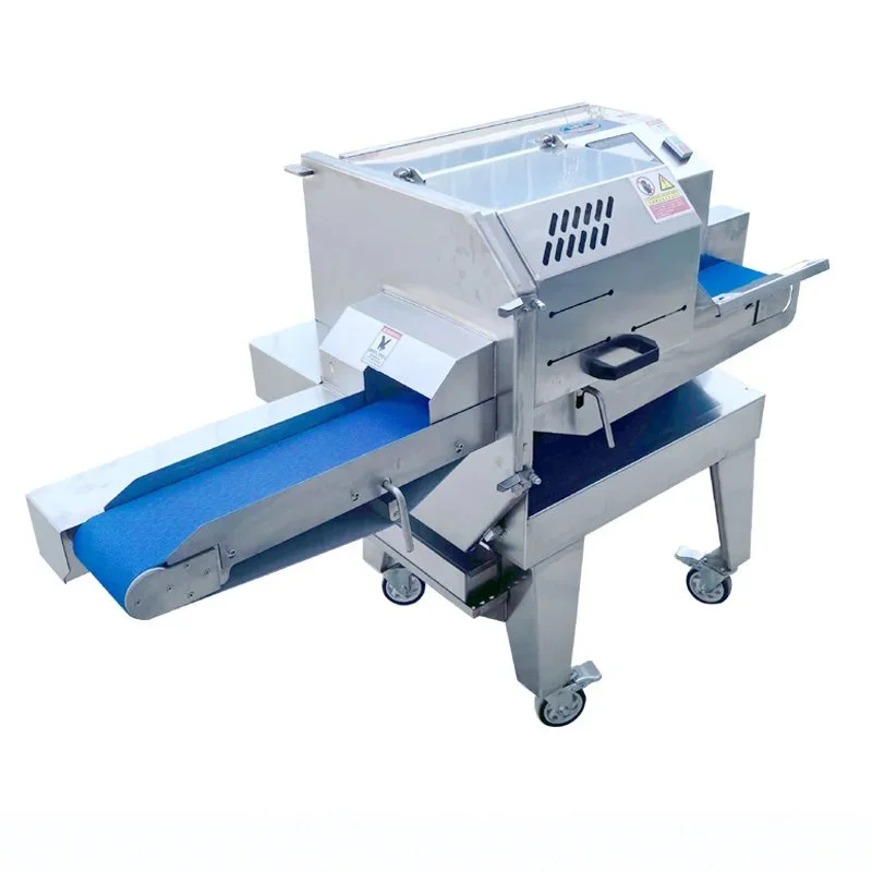 Large Scale Meat Cutting Processing Equipment Cutting Cooked Meat Thickness Adjustable Commercial Cooked Meat Slicer Machine