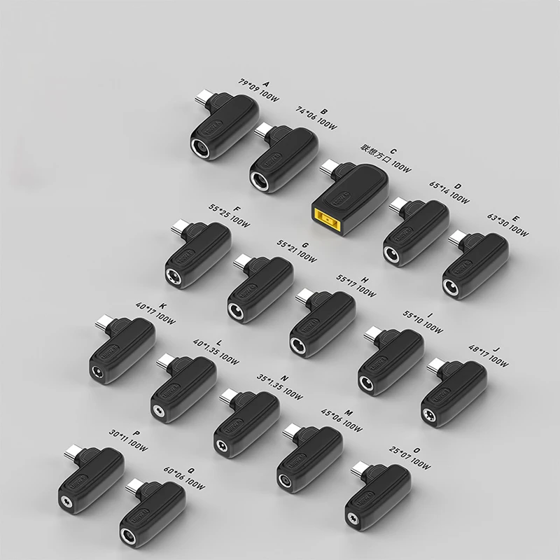 電源アダプタータイプc,オス出力,DC, 7.4x5.0mm, 7.4x0.6mm,macbook,huawei,xiaomi,外,samsung,65wのコンバーター