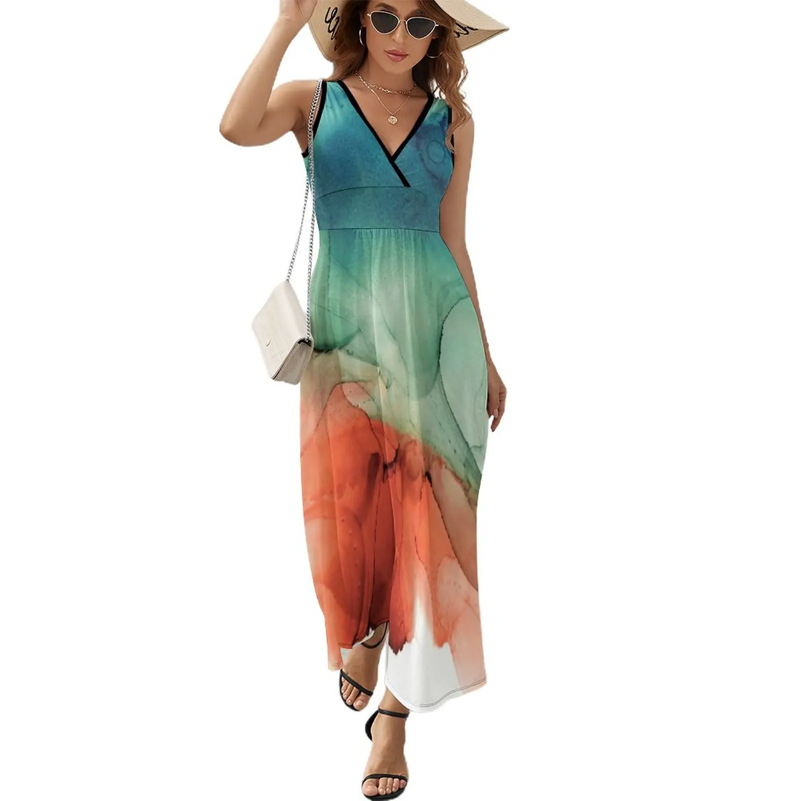 

Женское платье без рукавов, летнее платье в Корейском стиле, 2023