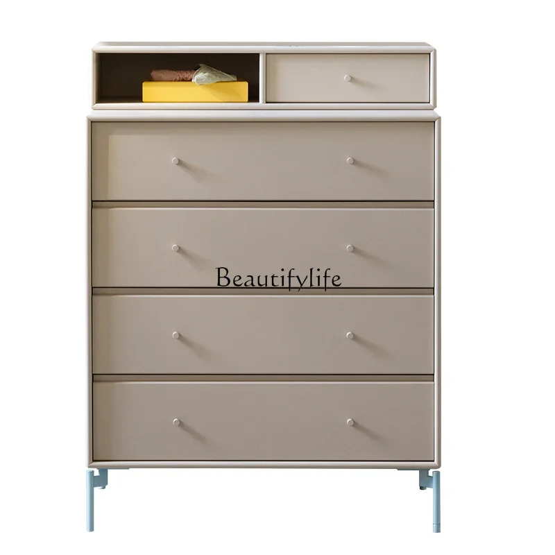 

XX39Italian minimalist solid wood chest of drawers living room bedroom dopamine storage locker
