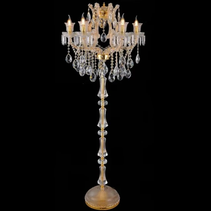

luxury creative crystal floor lamp suitable for living room hotel lobby wedding decoration bedroom dining room home lighting