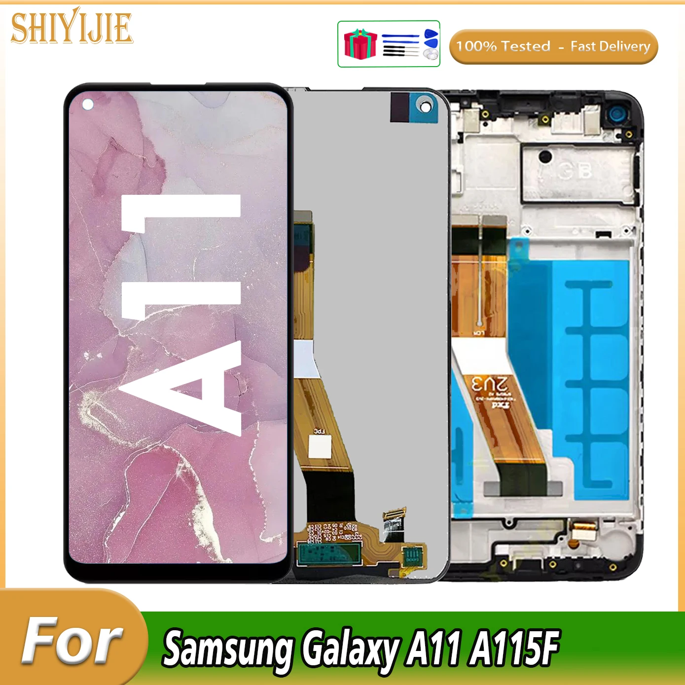 

100% LCD For Samsung Galaxy A11 LCD Display Touch Screen For Samsung A115F A115F/DS Lcd Assembly Tested