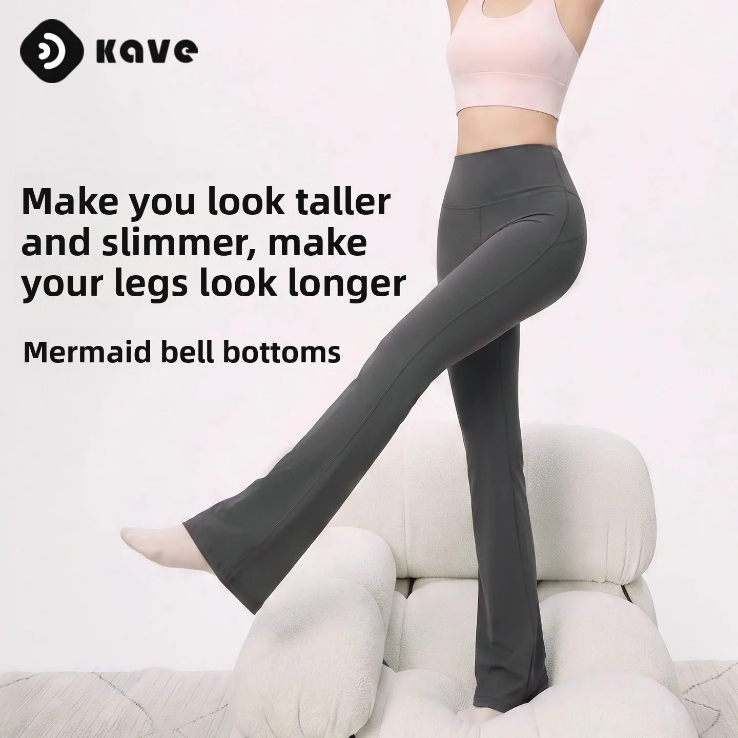 Yoga Flare Leggings Butt Lift Tummy Control Slim Tall Look Shaping Shark Skin Outerwear Fitted Extra Long Women Pants Stretchy