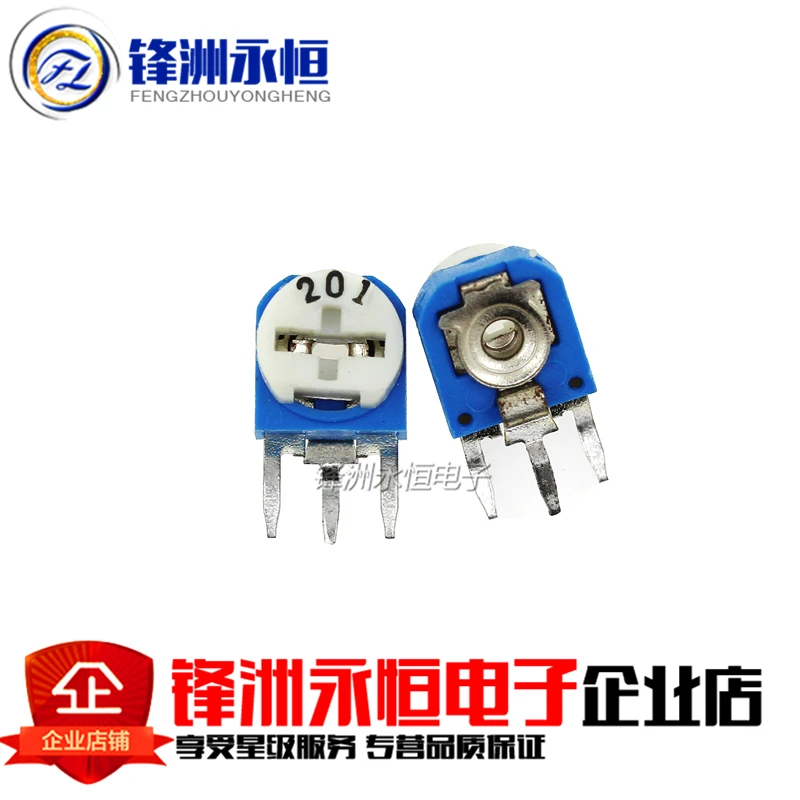 

50pcs Rm063 Rm-063 100 200 500 1k 2k 5k 10k 20k 50k 100k 200k 500k 1m Ohm Trimpot Trimmer Potentiometer Variable Resistor
