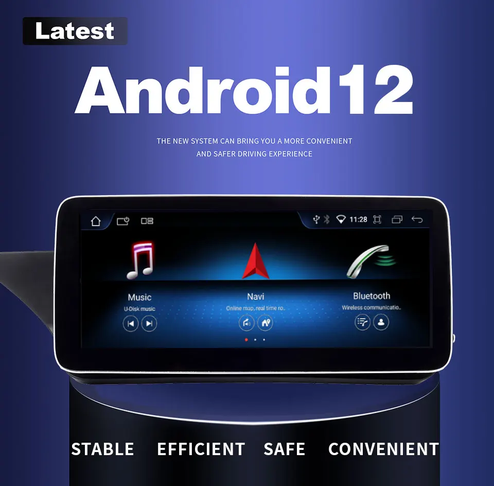

Wireless Carplay Android 12 Car GPS Navi Screen For Mercedes E Class W212 2009-2016 WIFI 4G SIM BT Car Multimedia System Player