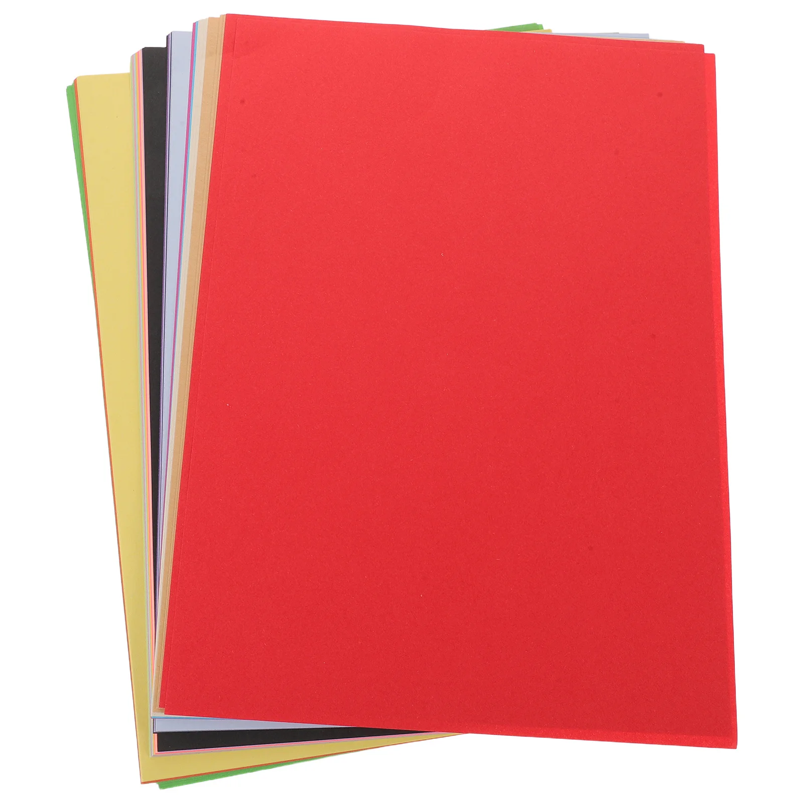 100장 컬러 종이 A4 사이즈 10가지 색상 DIY 공예 예술 프로젝트 휴일 장식 종이접기 세트