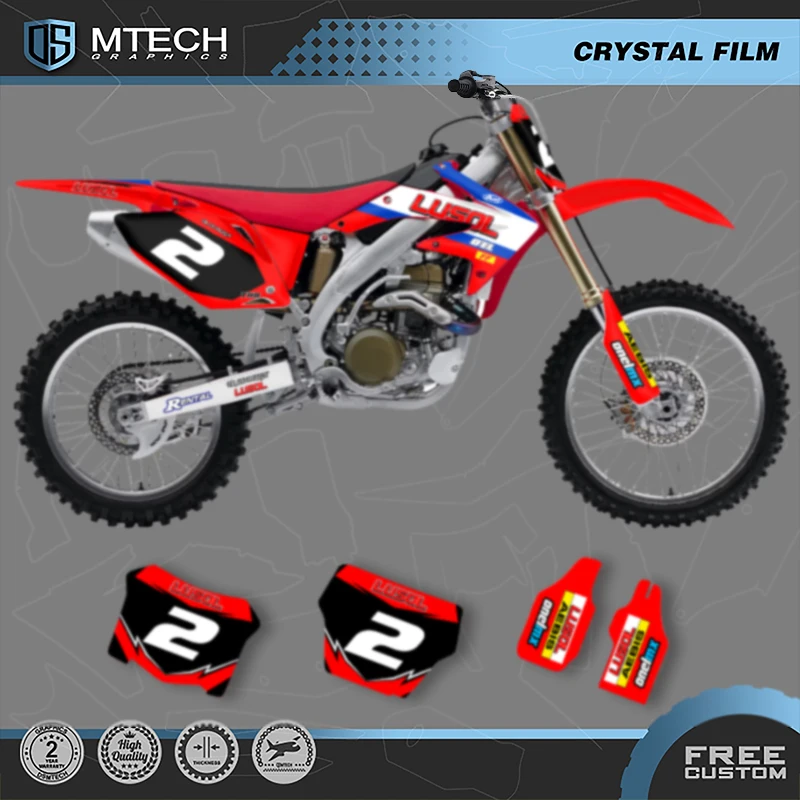 

DSMTECH Custom Team Graphics Decals Stickers Kit For Honda 2005 2006 2007 2008 CRF450 002