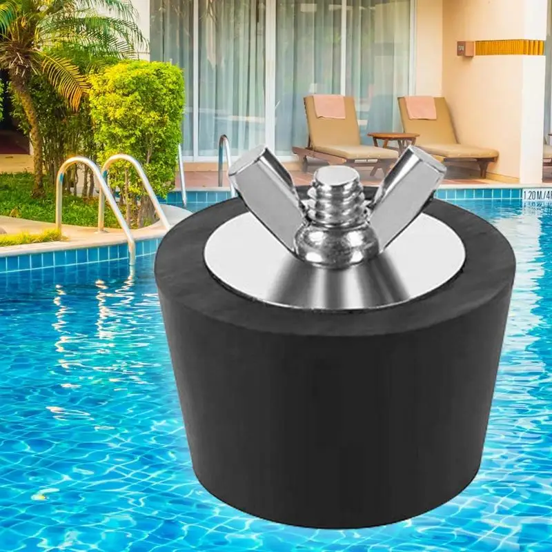 Pool Drain Plug Rubber Skimmer Plugs For Pools Stainless Steel Screw Above Ground Pool Plug Swimming Pool Return Plugs For