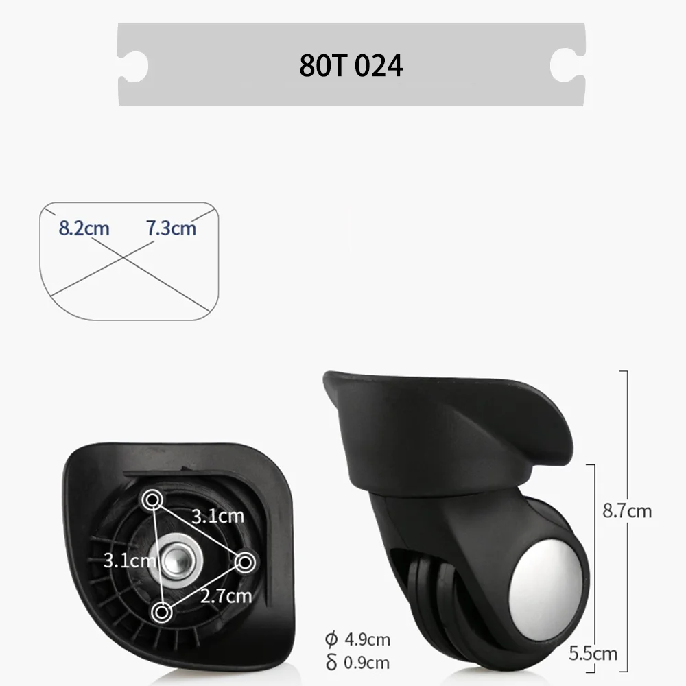 Suitable For Samsonite 80T Original Replacement Wheel Suitcase Wheel Luggage Accessories Smooth Slient Wear-resistant Anti-slip