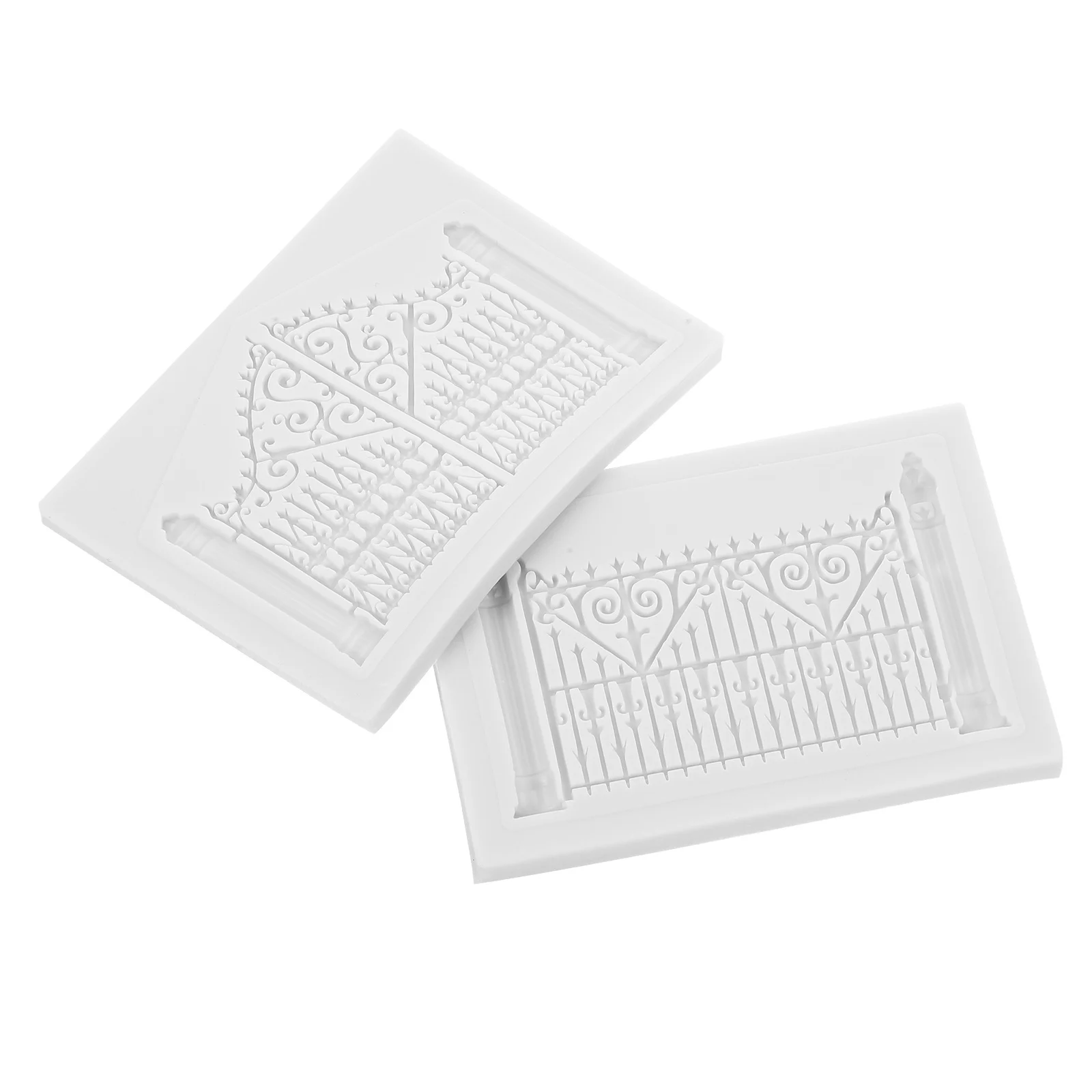 

2 шт., силиконовые формы для выпечки, ретро форма для забора, форма для торта для помадки, шоколадного мусса, антипригарная гибкая пищевая духовка