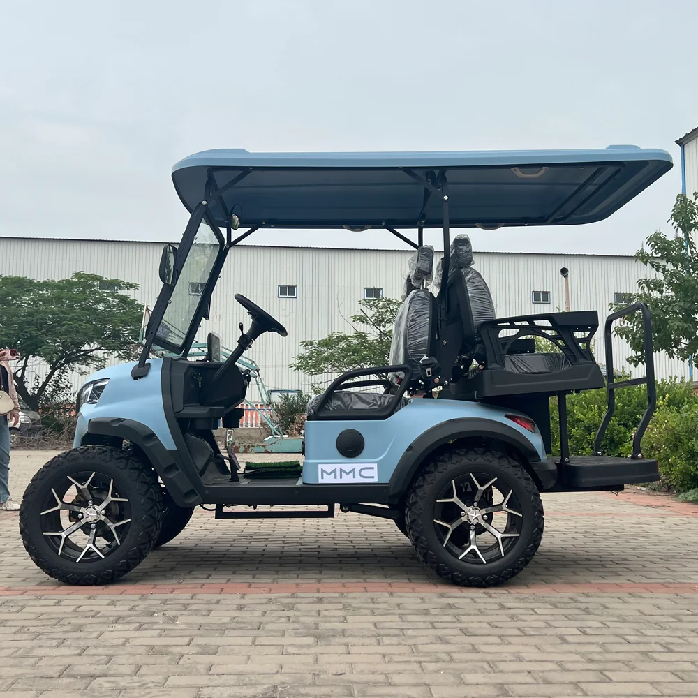 CE Approved 4 6 Seater Luxury Electric Utility Vehicle Golf Cart Buggy Car 48V 72V Lithium Battery  4 Wheel Golf Cart