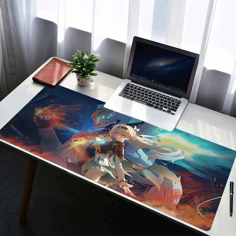 Mouse Pad Computer Gaming Accessories HD Mousepad Rubber Extended Desk Mat Laptop H-honkai Star Rail Firefly Gamer Keyboard Pad