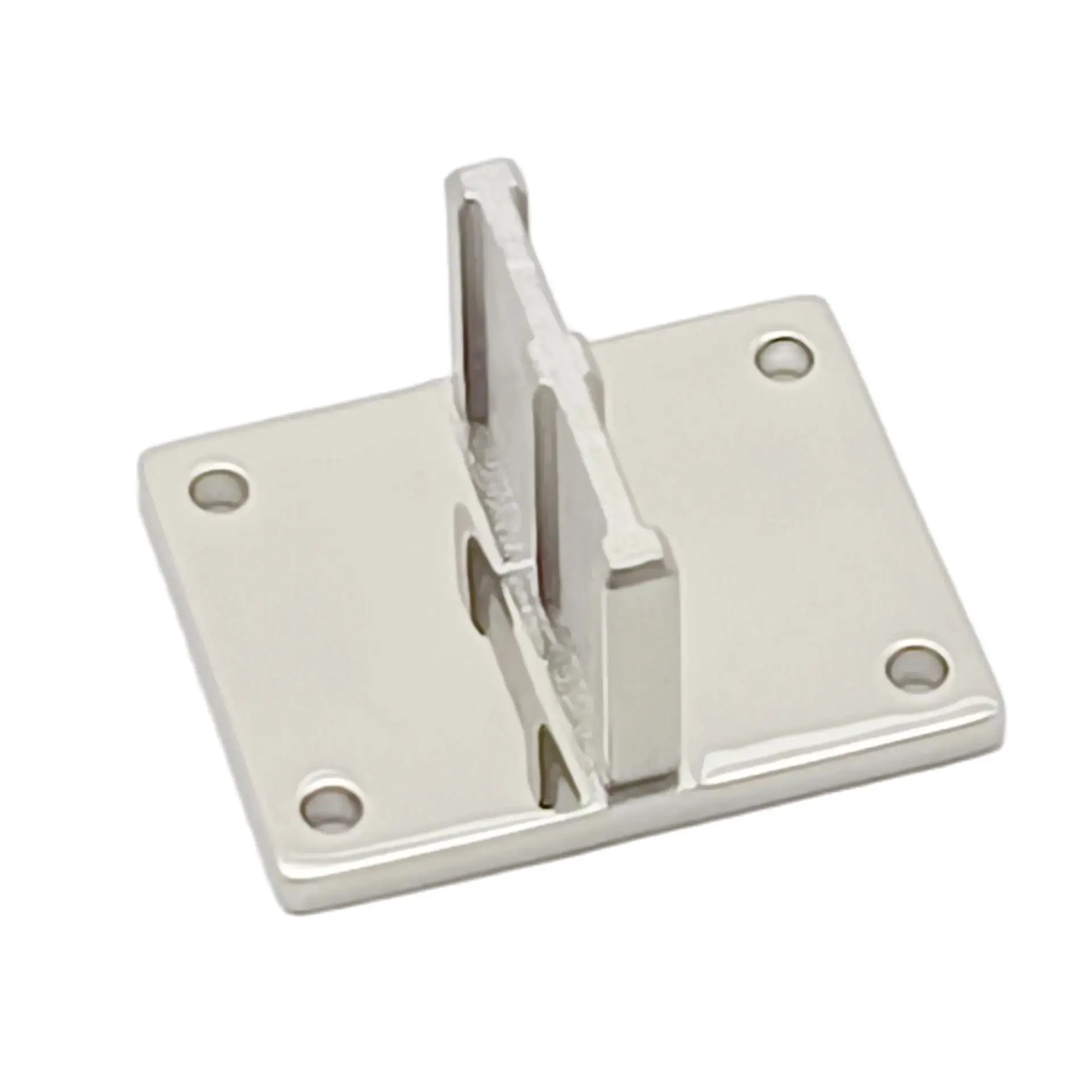 Stainless Steel Rectangular Handrail Fitting Wall or floor mount Rectangular tube fitting for 50x10mm Stair Railing