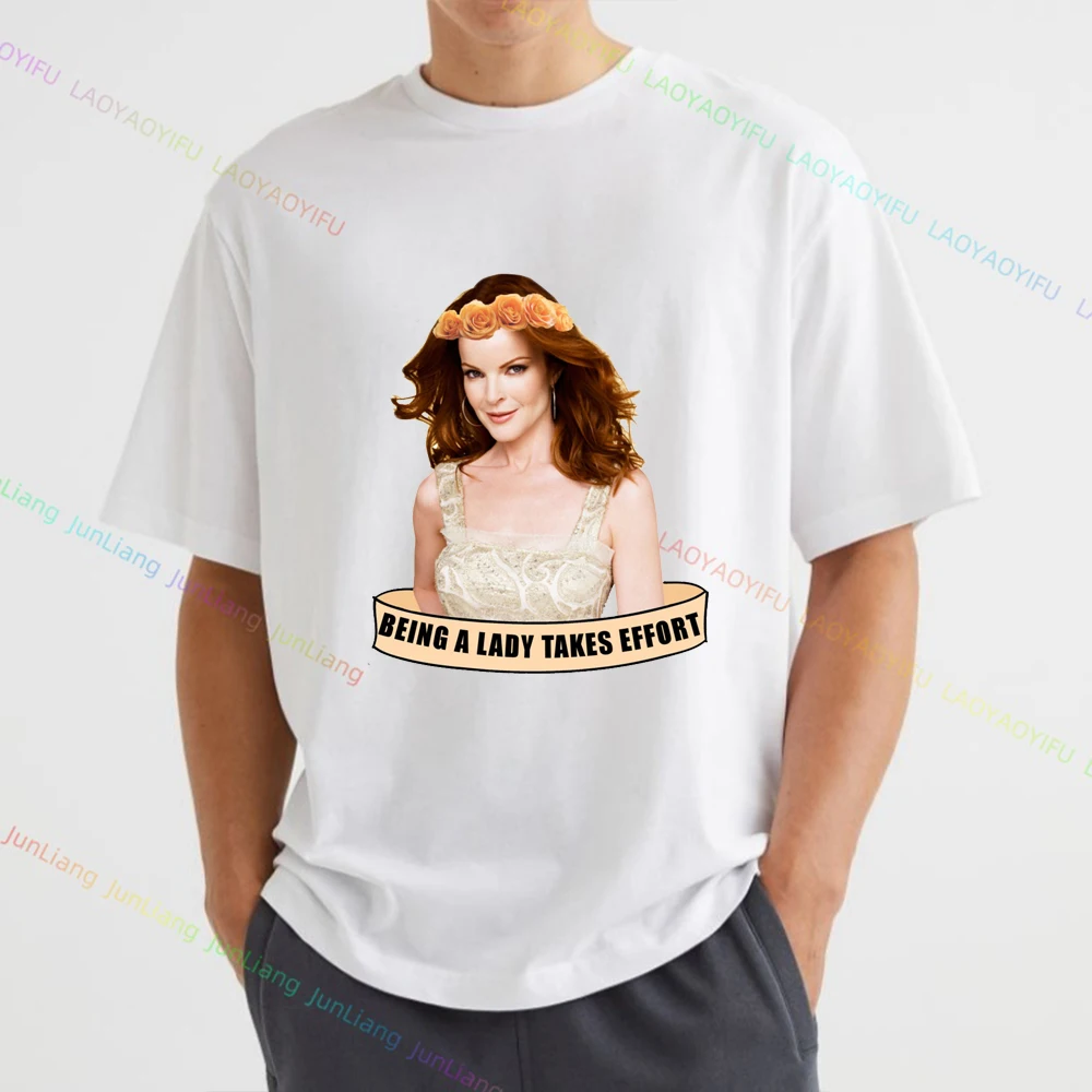 Desperate Housewives Movie Men T-shirt Edie Britt Bree Van De Kamp Short Sleeve Tee Mens Clothes Y2k Top Women Men\'s T-shirts