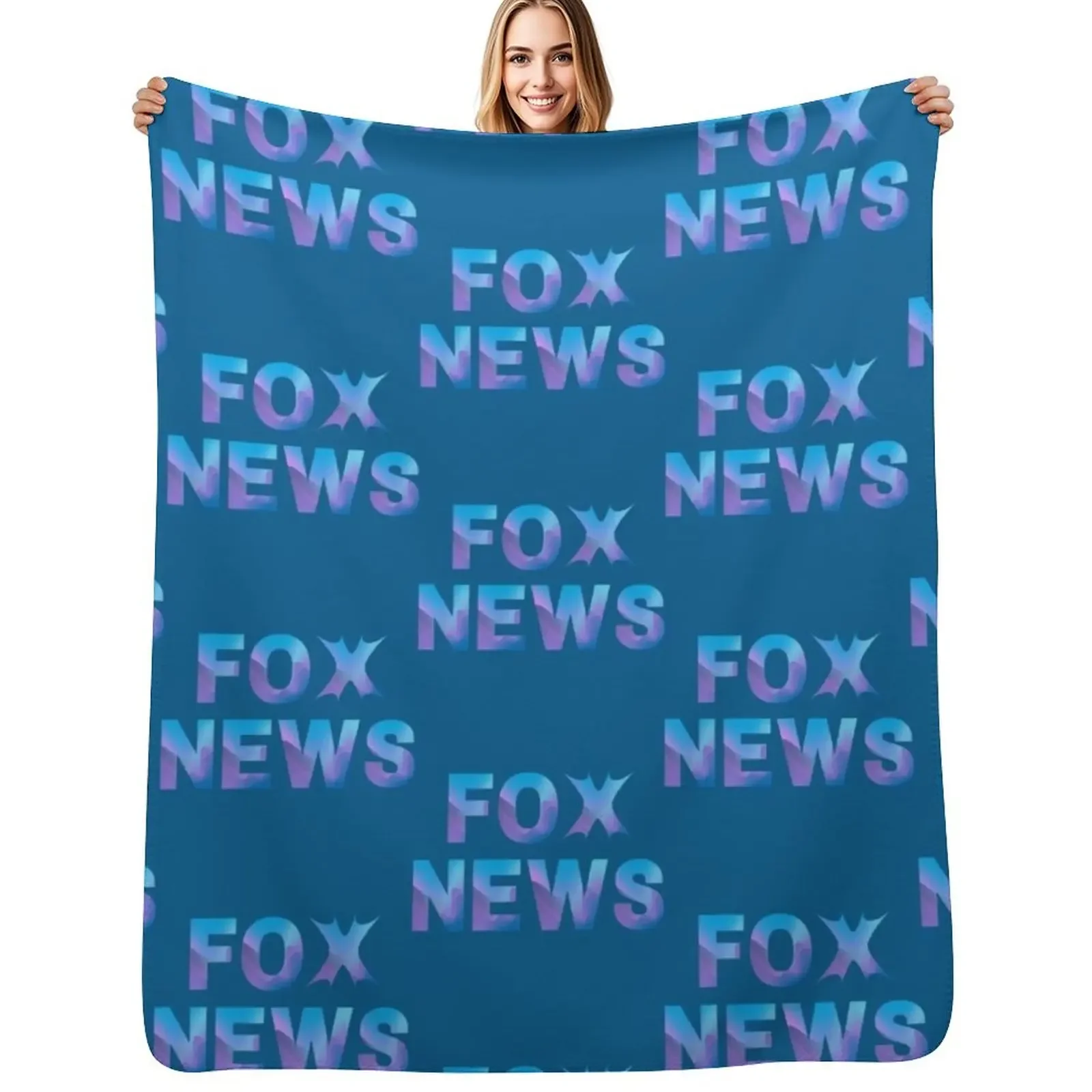 

Fox news blue moon theme Throw Blanket Extra Large Throw Soft Big Plaid on the sofa for winter Blanket