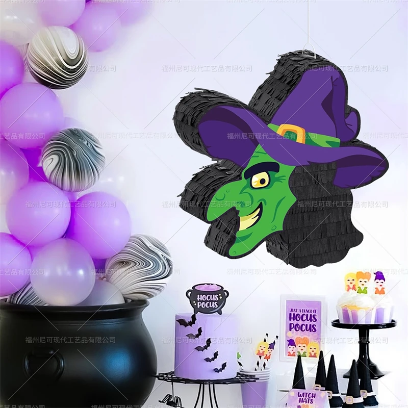

Halloween Witch Halloween Party PA Candy Smashing Props Witch Family Room Decoration Resurrection Decorations Gifts New