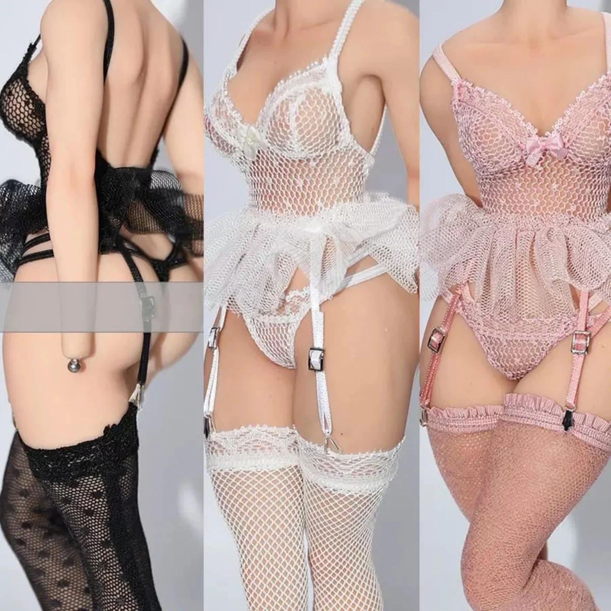 

1/6 Female Lace Underwear Garters Lingerie Model Fit 12'' TBLeague Figure