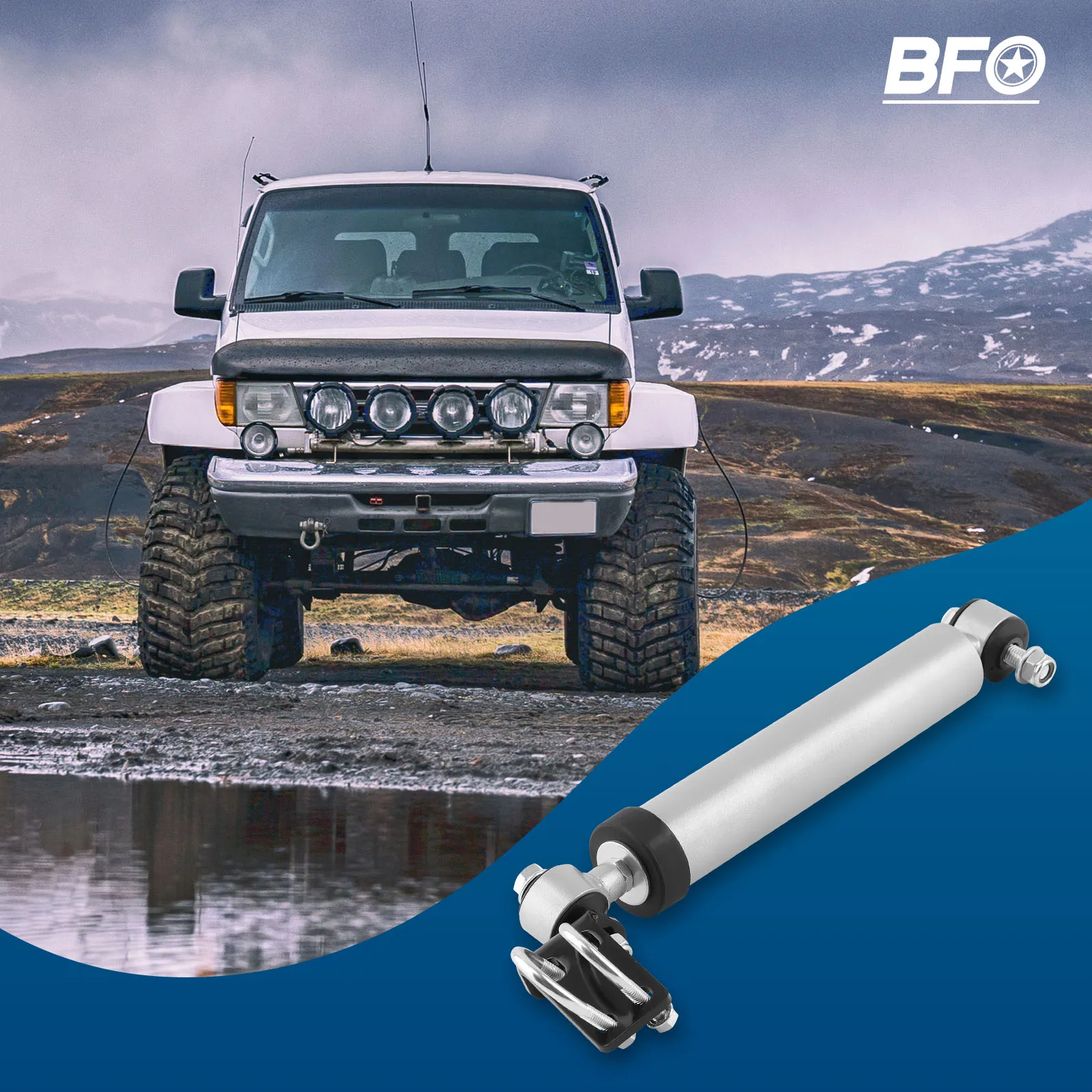 

Steering Stabilizer For Jeep Wrangler JK 2-Door 4WD 2007-2018 Power Coating