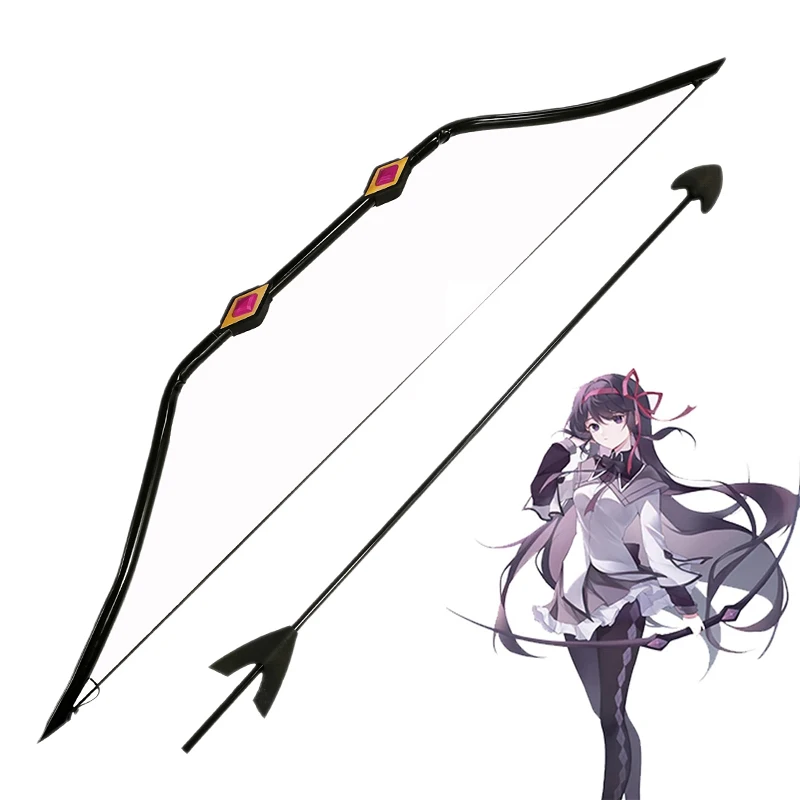 Akemi Homura Bow And Arrow Cosplay Weapon Shield Wig Puella Magi Madoka Magica Anime Halloween Party Costumes Props Accessories