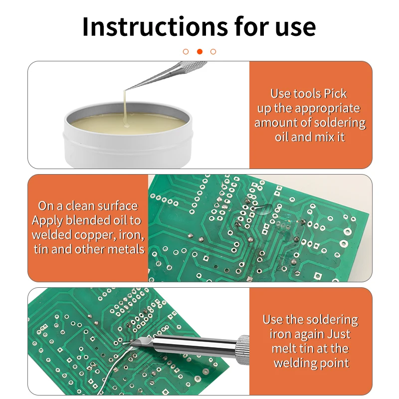 LUXIANZI Lead Free Rosin Flux copper iron tin Metal Welding Oil For Electronic Parts PCB IC Phone Repair Tool Solder Paste