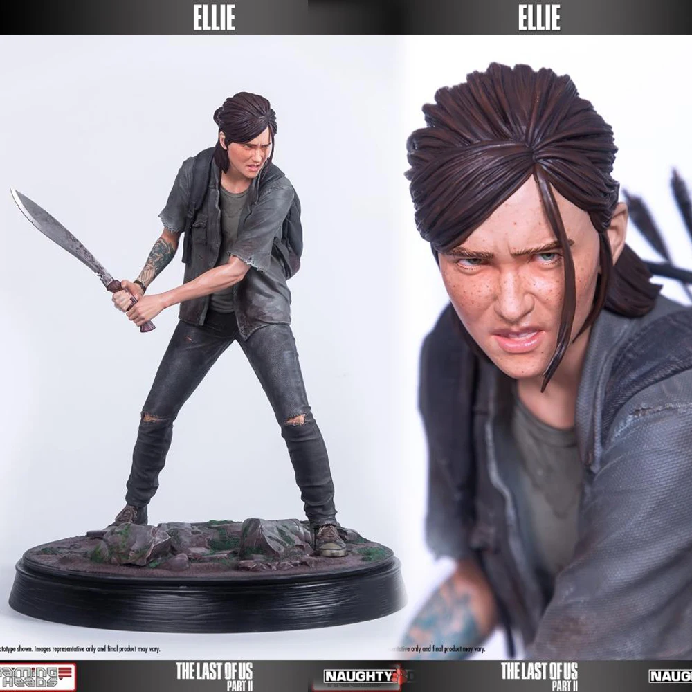 

Gaming Heads TLOU2E-WS 16inch The Last Survivor Girl Angry Ellie Statue Model with Base for Fans Collection