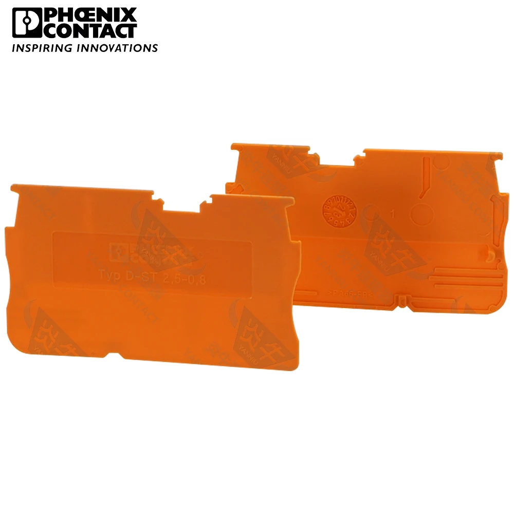 فينيكس الاتصال المكونات في الدين السكك الحديدية المسمار كتل طرفية D-ST 2.5-0.8 OG 3030511 الملحقات نهاية غطاء ل PT 2.5 3209510