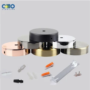 Vintage -Anhänger -Lampen -Basis, Scheibenbasis, Deckenplatte, Wandlampenhalterung, Schwarz, Weiß, Silber, Bronze, Lichtzubehör DIY, 8 cm, 10 cm, 12 cm 10 Hauptverkaufsunterstützung Plafon - №6